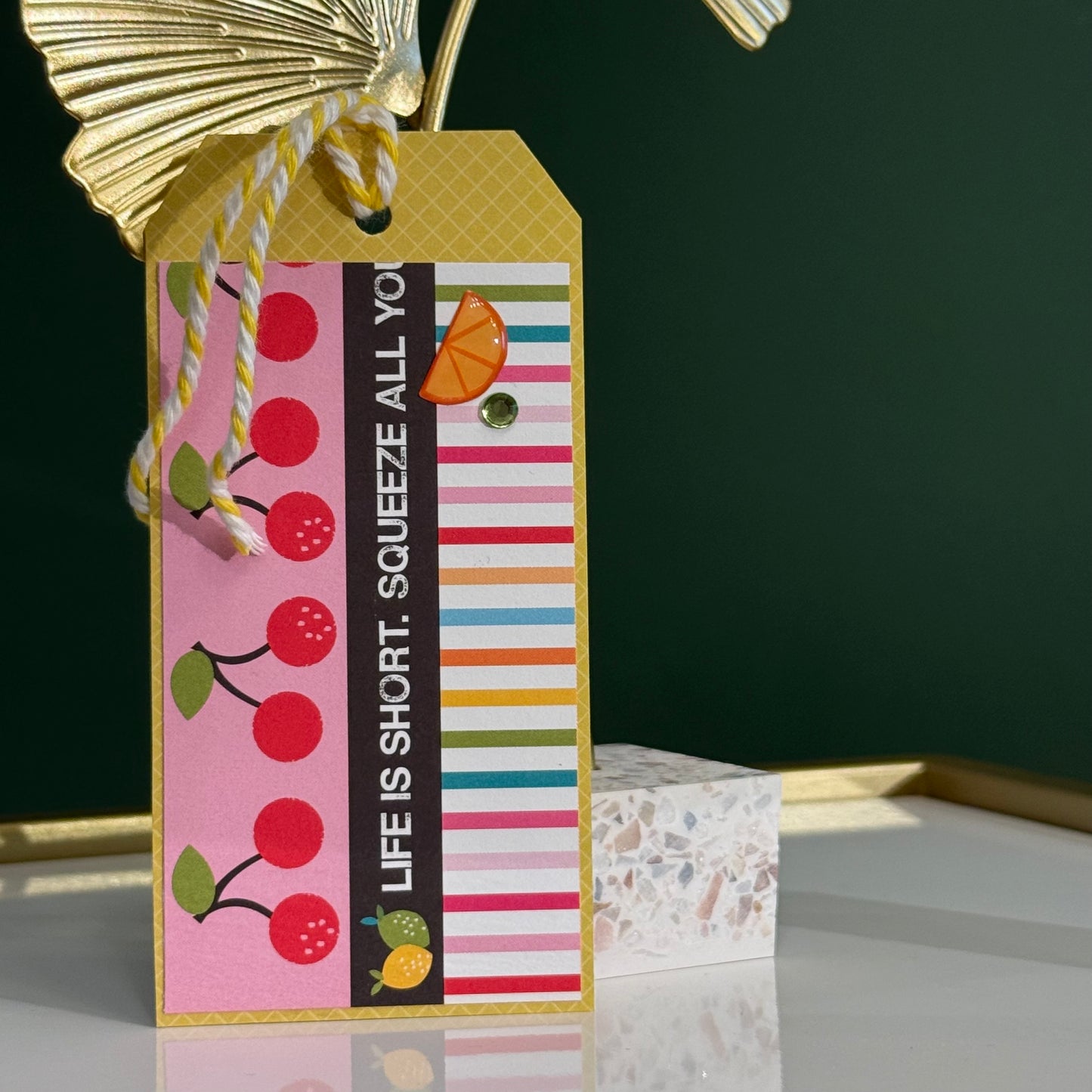 【手作心意卡】禮物掛牌系列 - Life is short, squeeze all