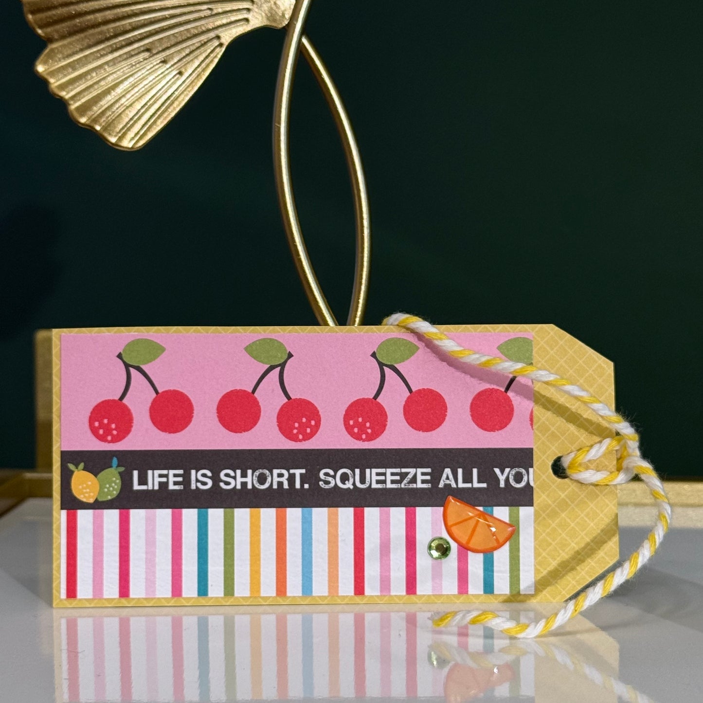 【手作心意卡】禮物掛牌系列 - Life is short, squeeze all