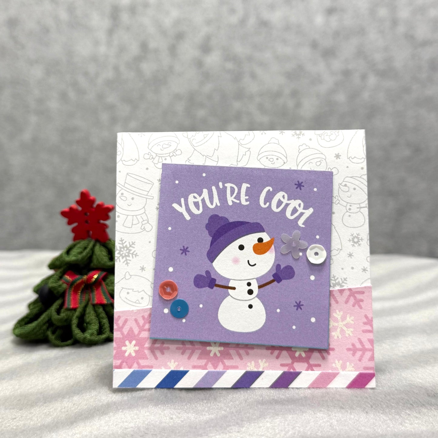 【手作心意卡】迷你聖誕卡系列 - You're cool