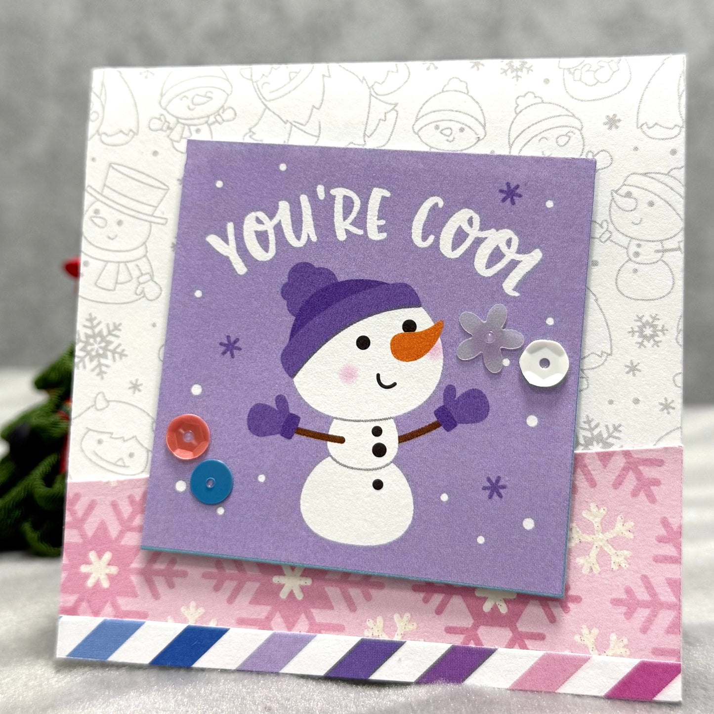 【手作心意卡】迷你聖誕卡系列 - You're cool