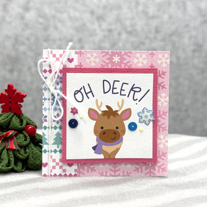 【手作心意卡】迷你聖誕卡系列 - OH Deer!