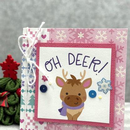 【手作心意卡】迷你聖誕卡系列 - OH Deer!