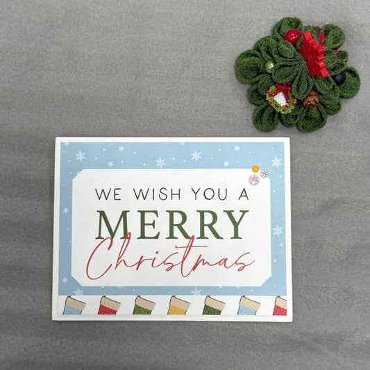 【手作心意卡】小熊維尼系列聖誕卡 - We wish you a Merry Christmas