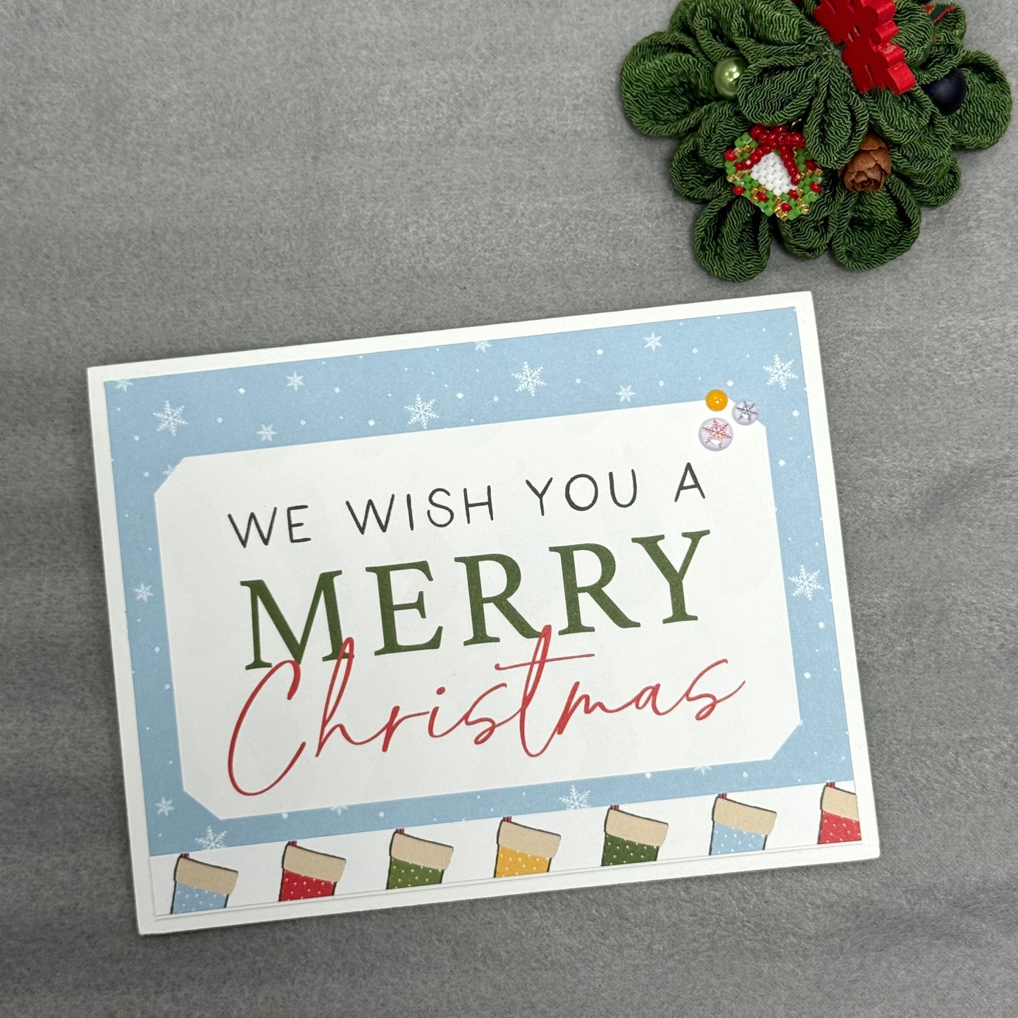 【手作心意卡】小熊維尼系列聖誕卡 - We wish you a Merry Christmas