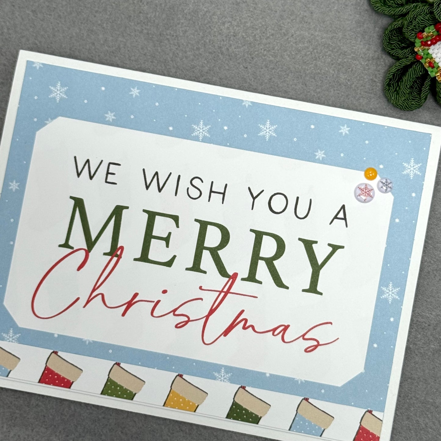 【手作心意卡】小熊維尼系列聖誕卡 - We wish you a Merry Christmas