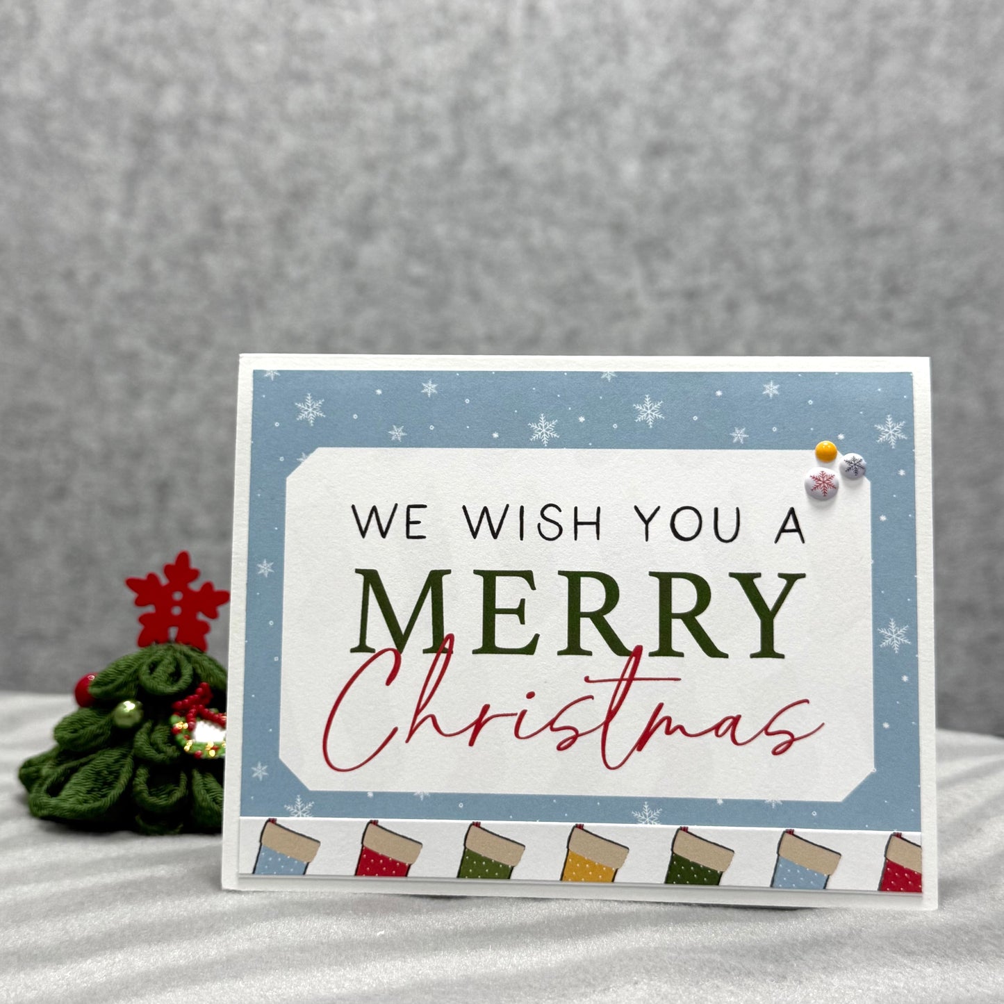 【手作心意卡】小熊維尼系列聖誕卡 - We wish you a Merry Christmas