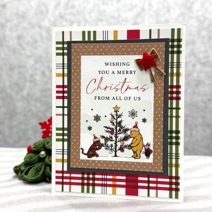 【手作心意卡】小熊維尼系列聖誕卡 - Wishing you a Merry Christmas from all of us