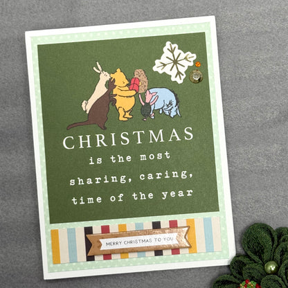 【手作心意卡】小熊維尼系列聖誕卡 - Christmas is the most sharing, caring, time of the year