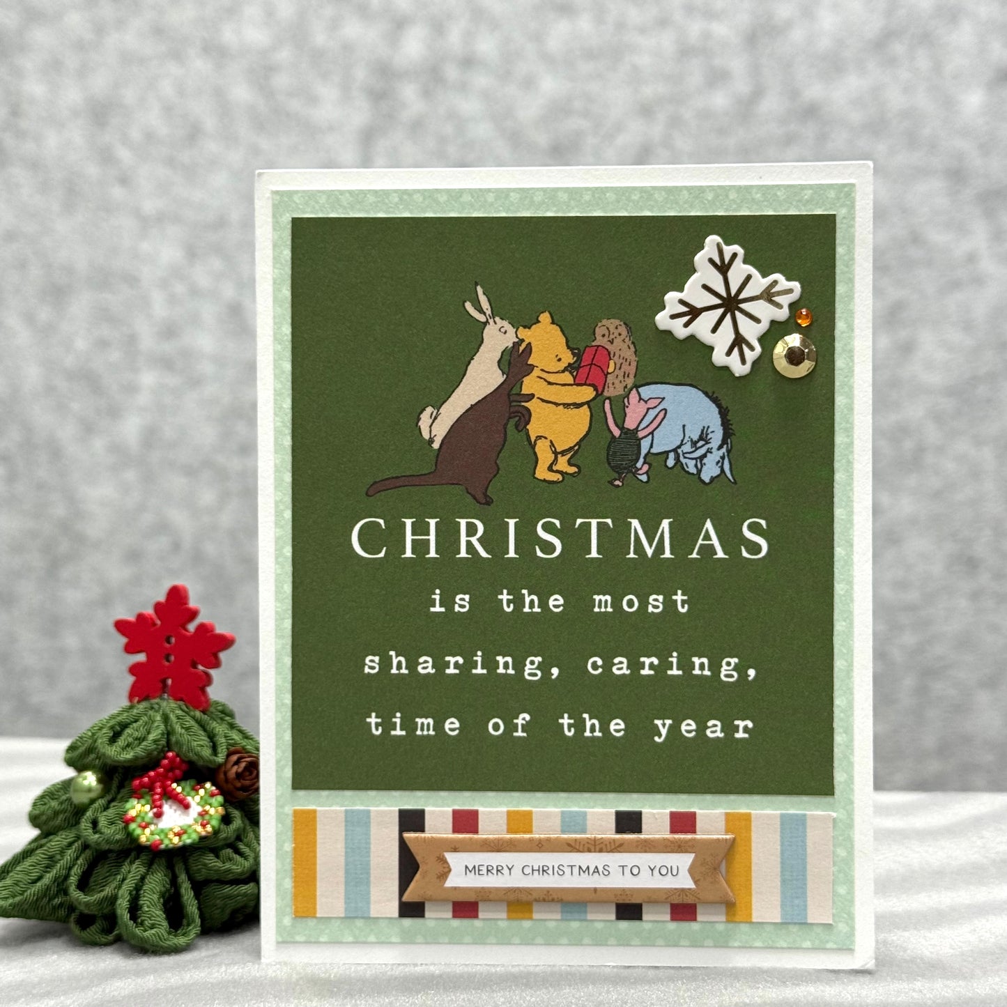 【手作心意卡】小熊維尼系列聖誕卡 - Christmas is the most sharing, caring, time of the year