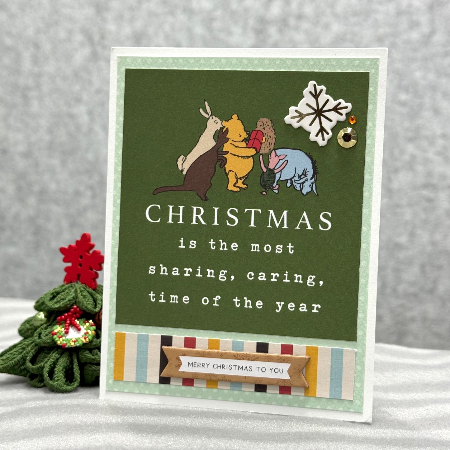 【手作心意卡】小熊維尼系列聖誕卡 - Christmas is the most sharing, caring, time of the year