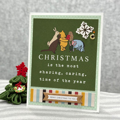 【手作心意卡】小熊維尼系列聖誕卡 - Christmas is the most sharing, caring, time of the year