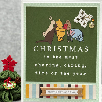 【手作心意卡】小熊維尼系列聖誕卡 - Christmas is the most sharing, caring, time of the year