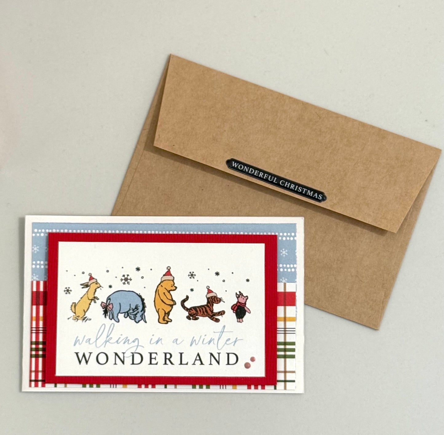 【手作心意卡】小熊維尼系列迷你聖誕卡 - Walking in a winter wonderland