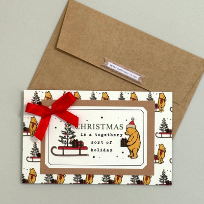 【手作心意卡】小熊維尼系列迷你聖誕卡 - Christmas is a togethery sort of holiday