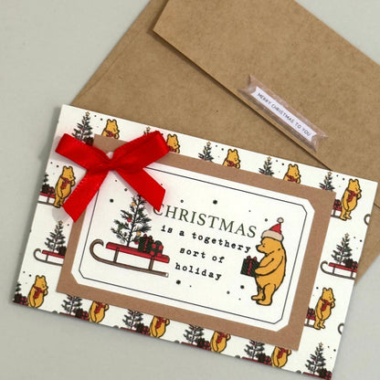 【手作心意卡】小熊維尼系列迷你聖誕卡 - Christmas is a togethery sort of holiday