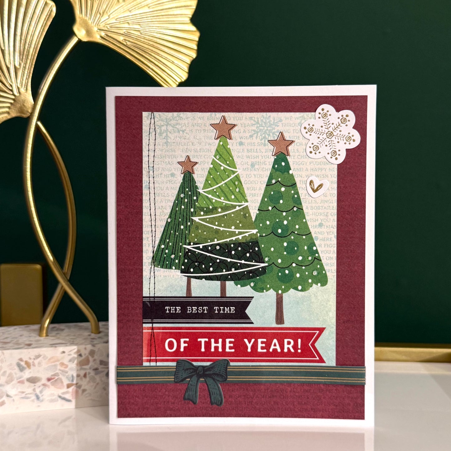 【手作心意卡】長青系列聖誕卡 - The best time of the year