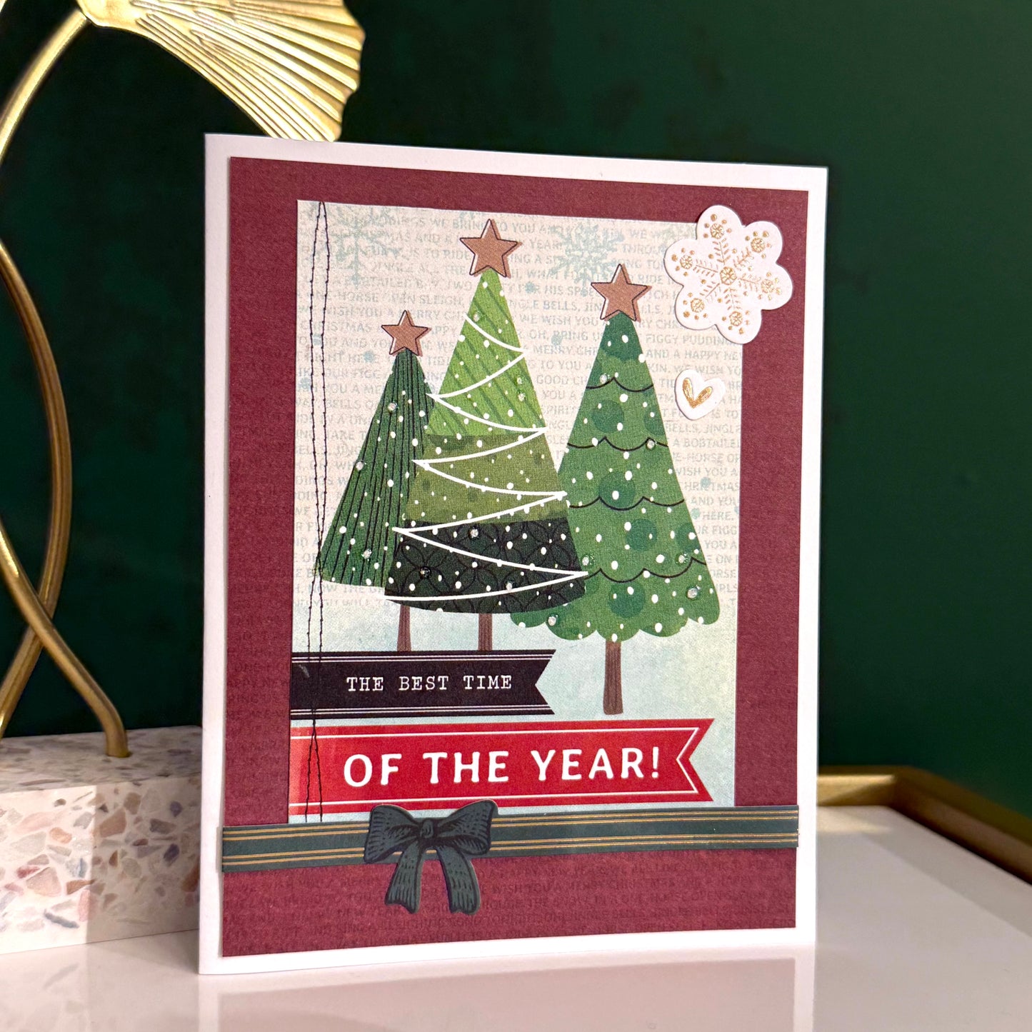 【手作心意卡】長青系列聖誕卡 - The best time of the year