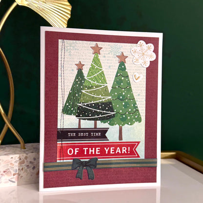 【手作心意卡】長青系列聖誕卡 - The best time of the year