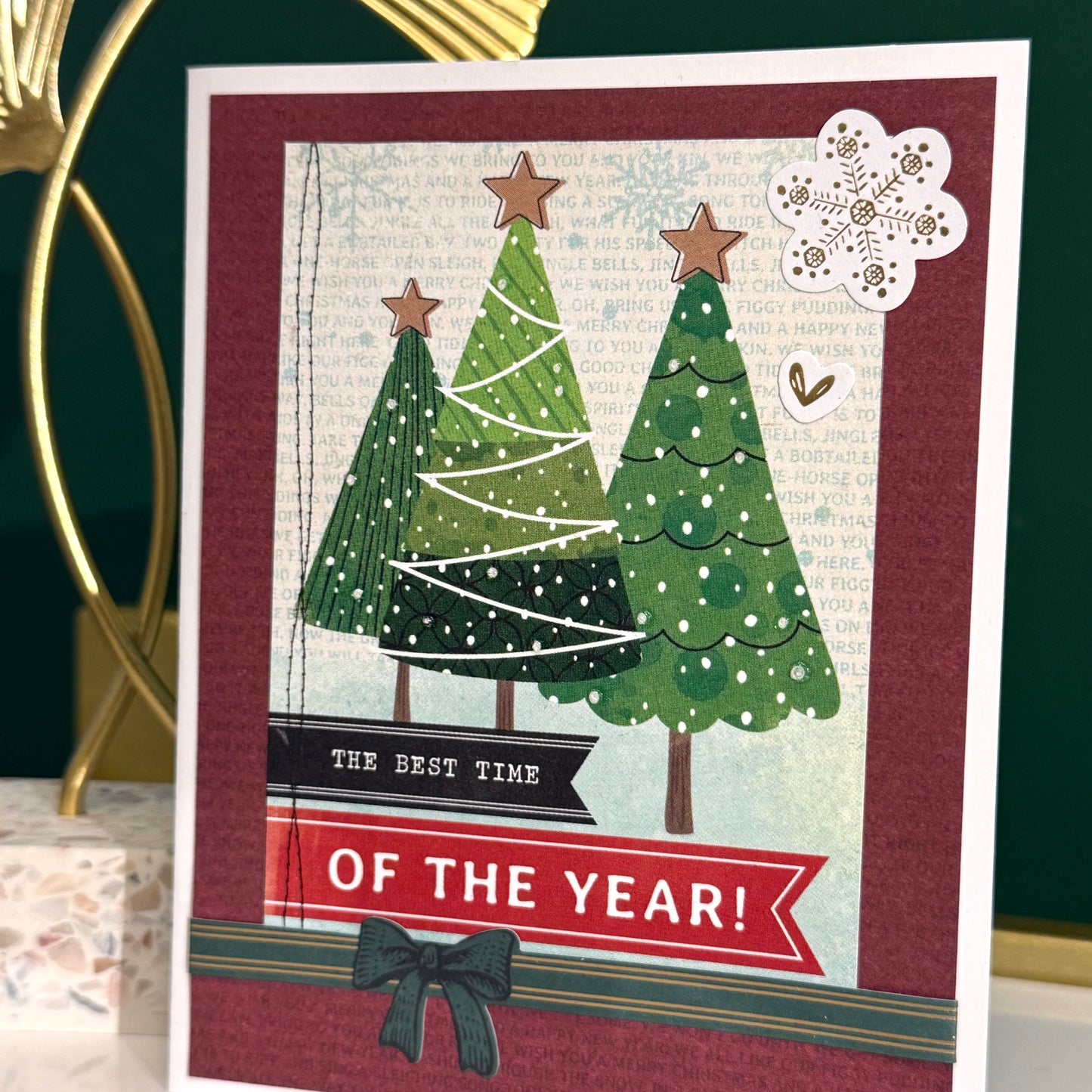 【手作心意卡】長青系列聖誕卡 - The best time of the year