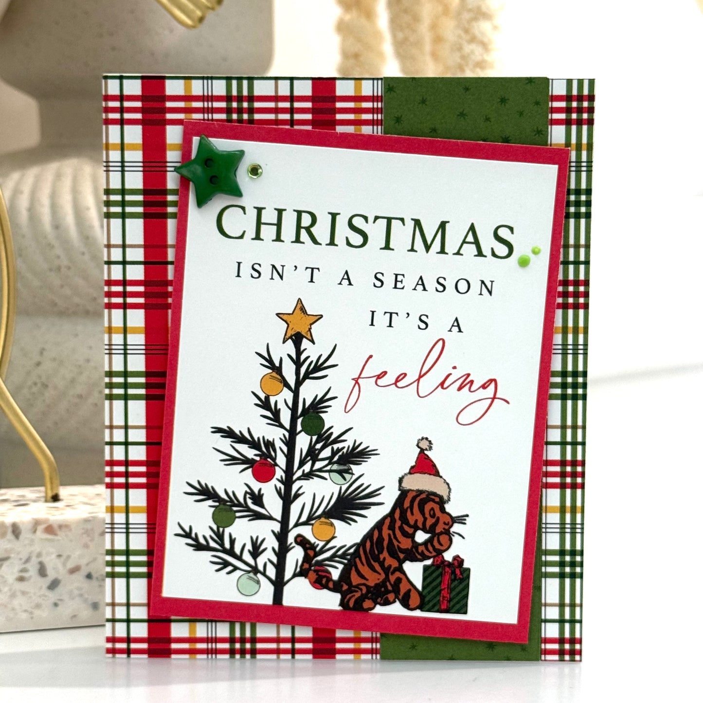 【手作心意卡】小熊維尼系列聖誕卡 - Christmas isn't a season, it's a feeling