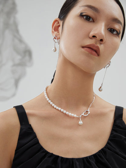 Pearl Reshaping Series Necklace & Earrings