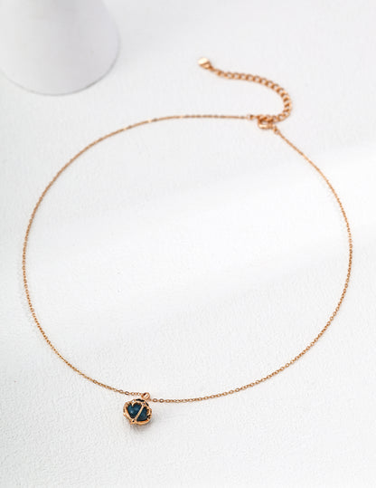 S925 Silver Lucky Star Necklace – Amethyst & Azurite Options