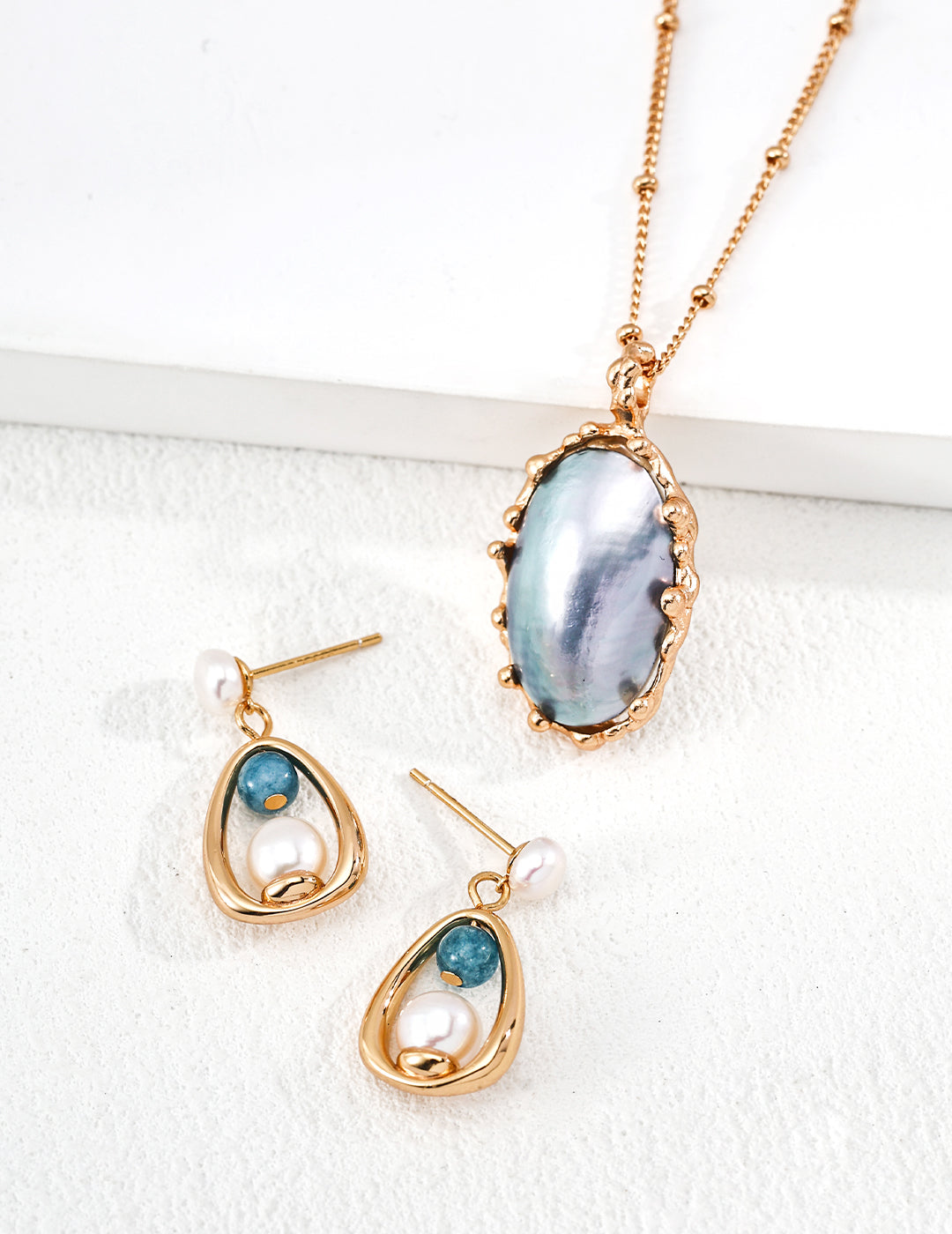 月光寶藏－燈籠造型珍珠寶石首飾套裝