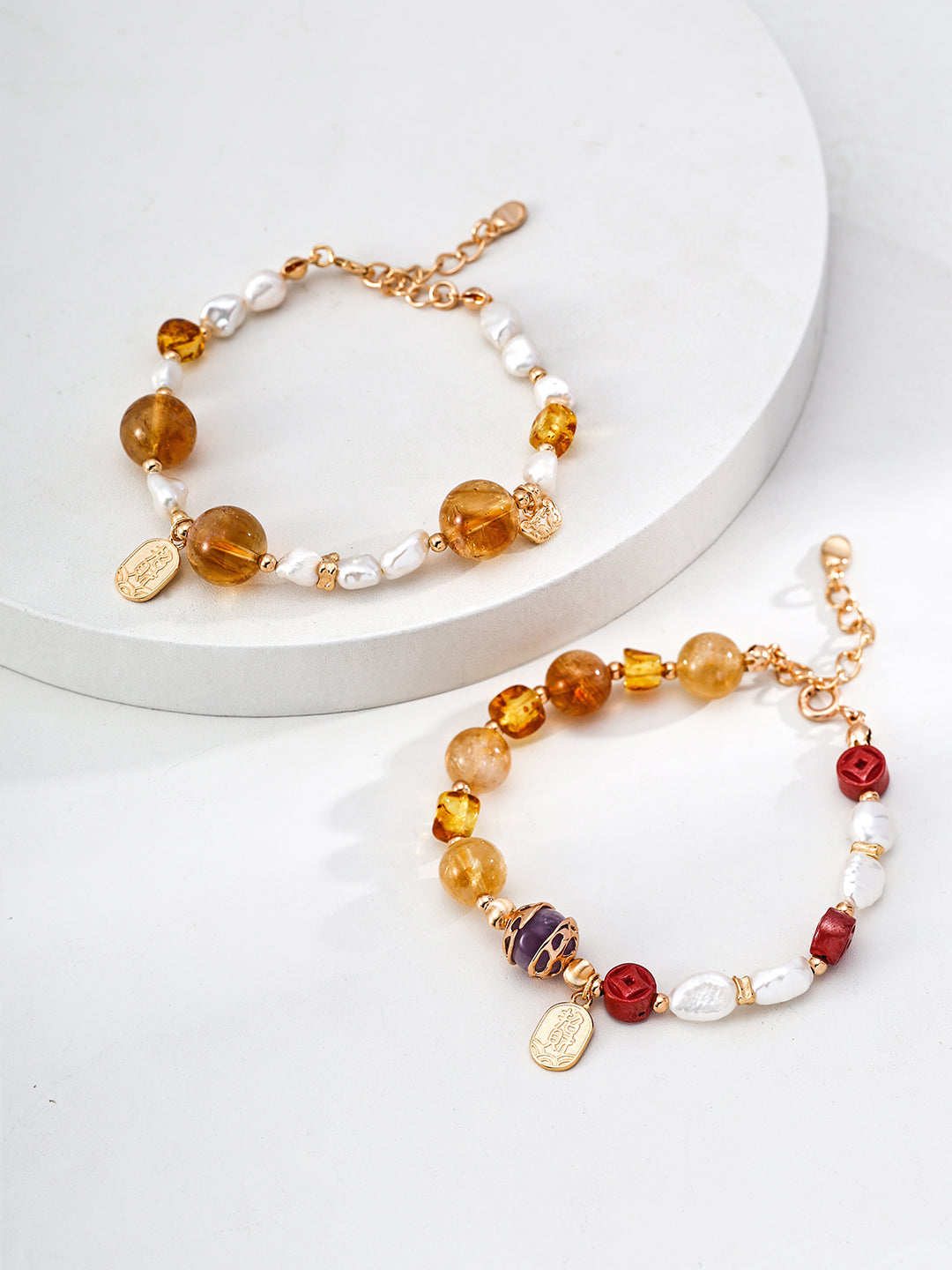 金色財富黃水晶手鍊