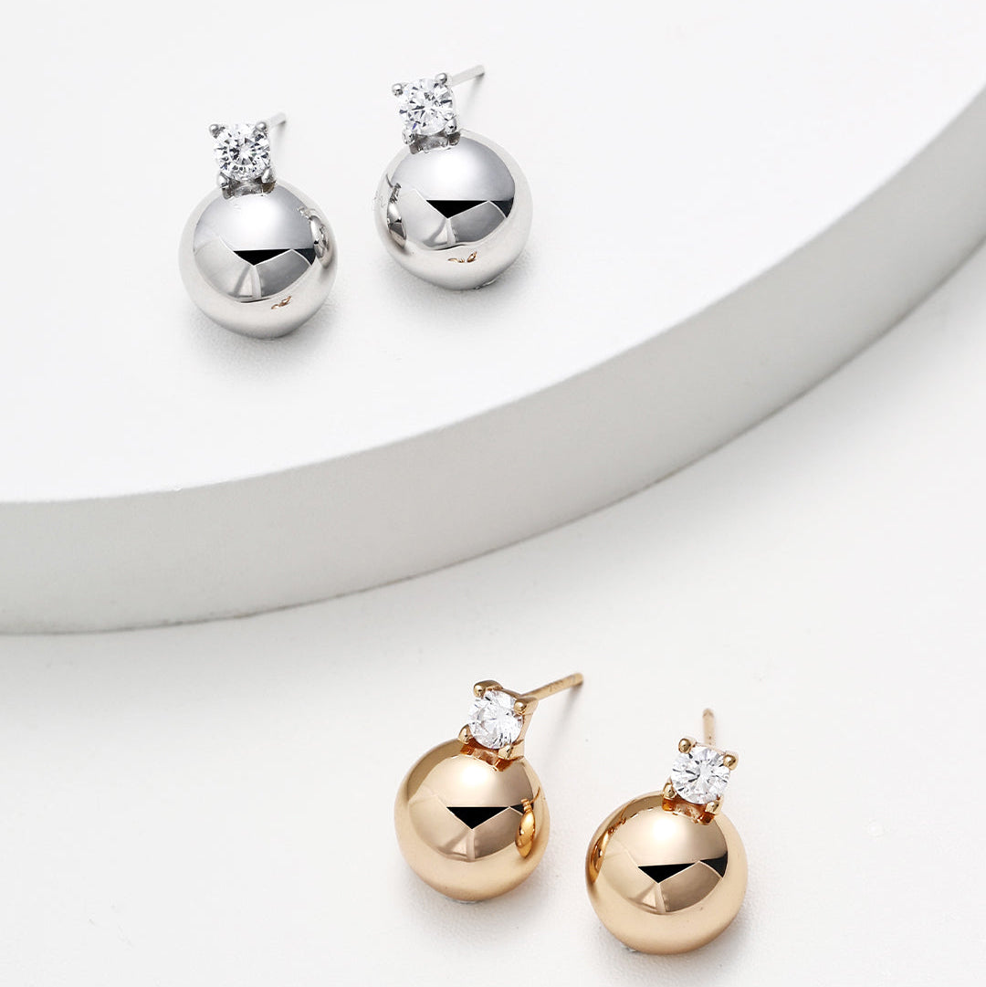 Sphere Stud Earrings