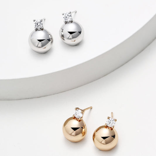 Sphere Stud Earrings
