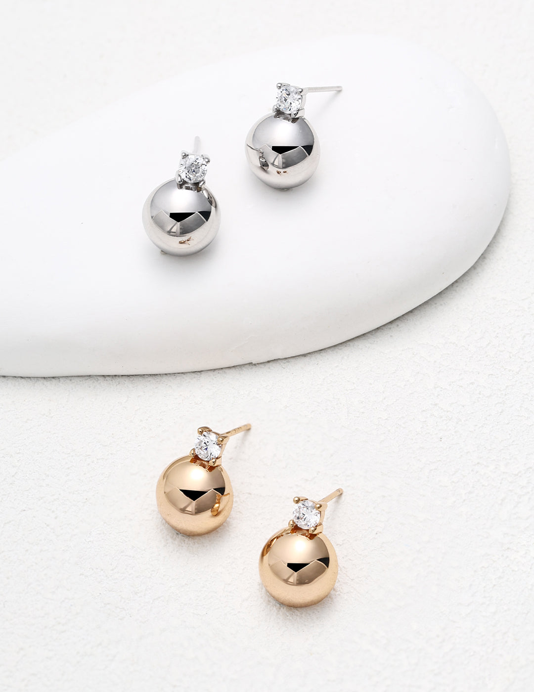 Sphere Stud Earrings