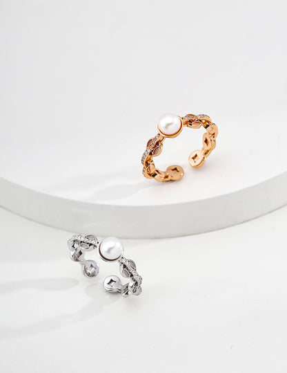 S925 Fortune Leaf Coin Rings